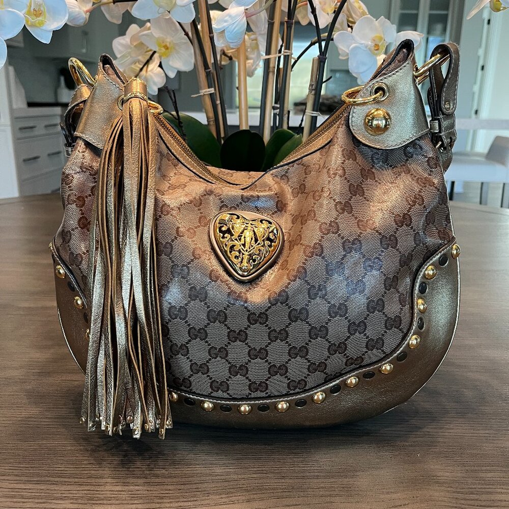 Gucci GG Crystal Babouska Hobo